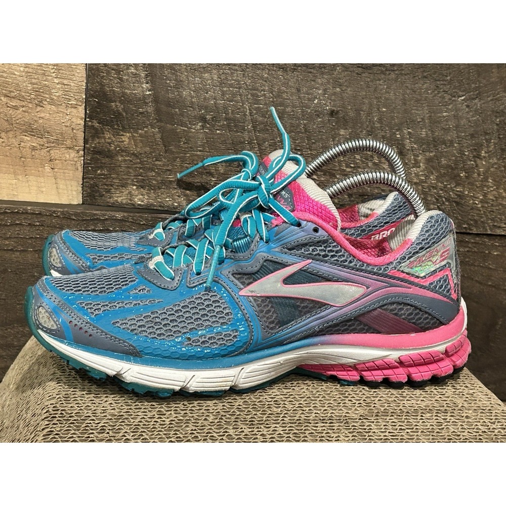 Brooks Ravenna 5 Women's Running Shoes Size 8.5 Pink‎ Blue No Insoles